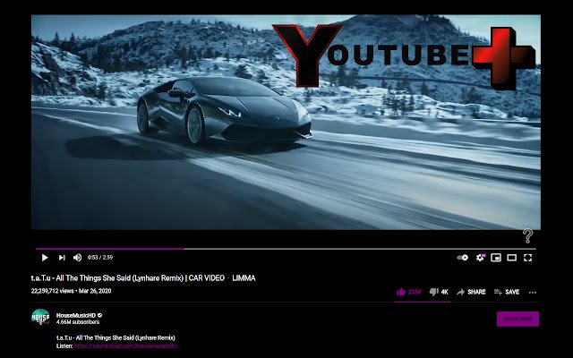 Youtube Advanced  from Chrome web store to be run with OffiDocs Chromium online