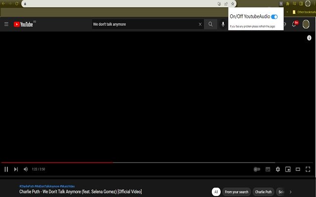 YoutubeAudio  from Chrome web store to be run with OffiDocs Chromium online