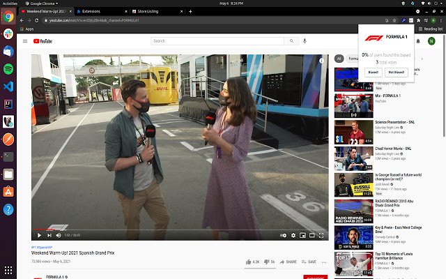 Youtube Bias  from Chrome web store to be run with OffiDocs Chromium online