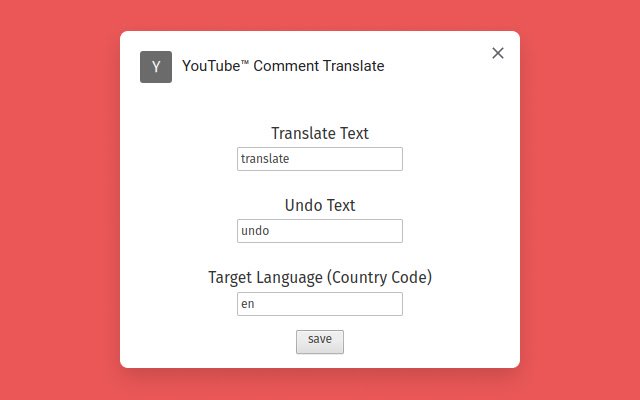 YouTube™ Comment Translate از فروشگاه وب Chrome برای اجرای آنلاین با OffiDocs Chromium