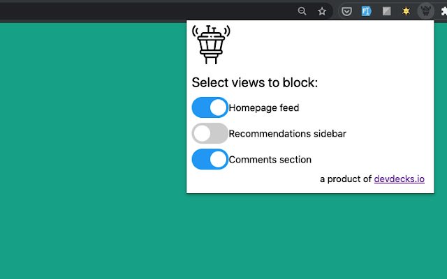 YouTube Control Tower de Chrome web store se ejecutará con OffiDocs Chromium en línea