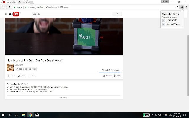 El filtro de distracción de Youtube de la tienda web de Chrome se ejecutará con OffiDocs Chromium en línea