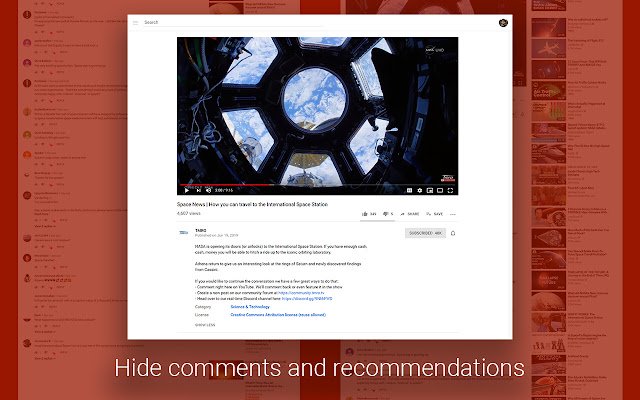 YouTube Liberation: Anti Distraction Skin uit de Chrome-webwinkel, te gebruiken met OffiDocs Chromium online