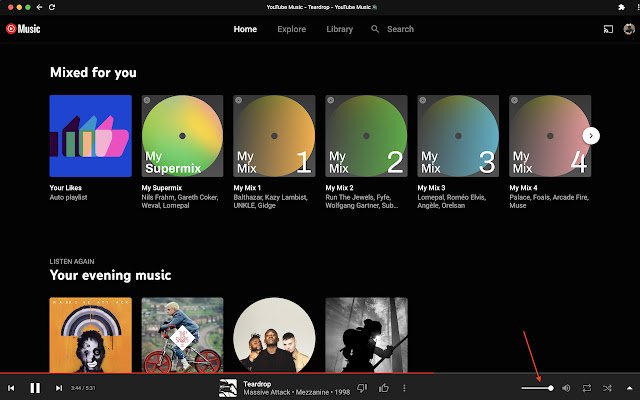 Youtube Music Volume Slider Fix  from Chrome web store to be run with OffiDocs Chromium online