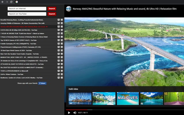 YouTube New Tab  from Chrome web store to be run with OffiDocs Chromium online