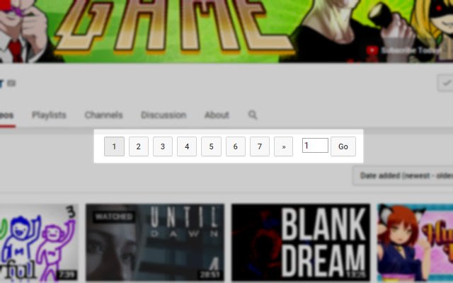 YouTube.Paginator  from Chrome web store to be run with OffiDocs Chromium online