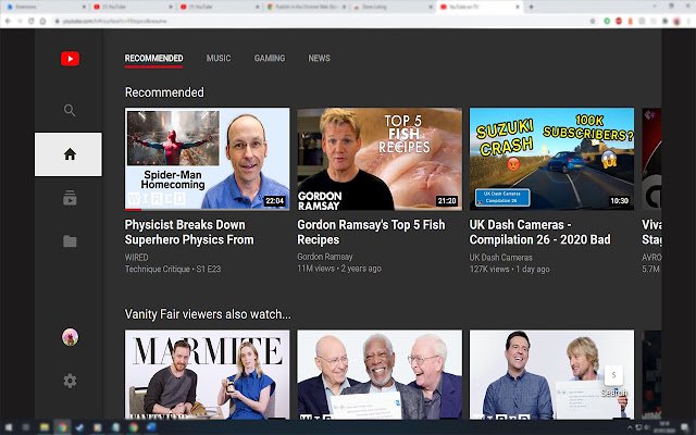 YouTubeTV trên trình duyệt  from Chrome web store to be run with OffiDocs Chromium online