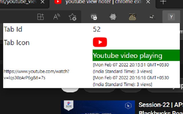 Youtube View Noter  from Chrome web store to be run with OffiDocs Chromium online