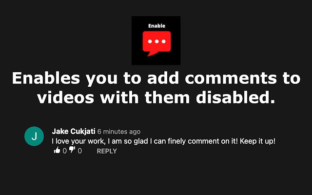 YT Commenter  from Chrome web store to be run with OffiDocs Chromium online