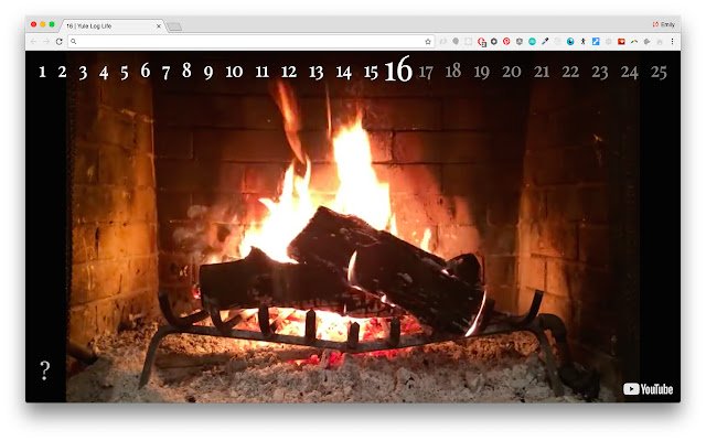 Yule Log Life  from Chrome web store to be run with OffiDocs Chromium online