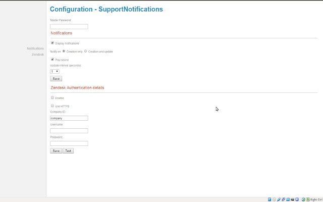 ZendeskSupportNotifications  from Chrome web store to be run with OffiDocs Chromium online