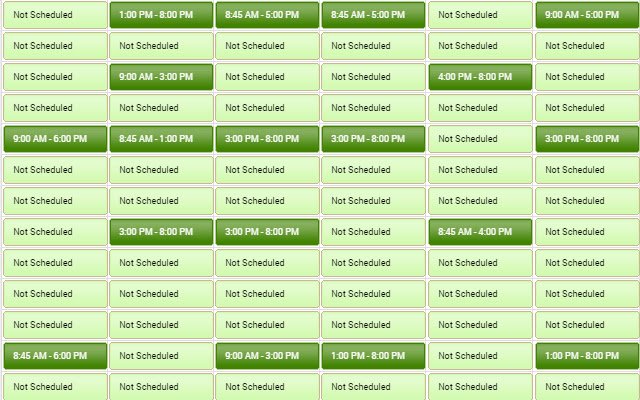 Zenoti Weekly Schedule Viewer  from Chrome web store to be run with OffiDocs Chromium online