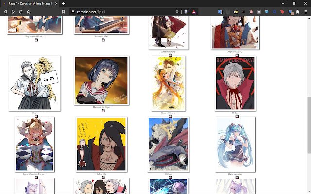 Zerochan Image Downloader van de Chrome-webwinkel om te worden uitgevoerd met OffiDocs Chromium online