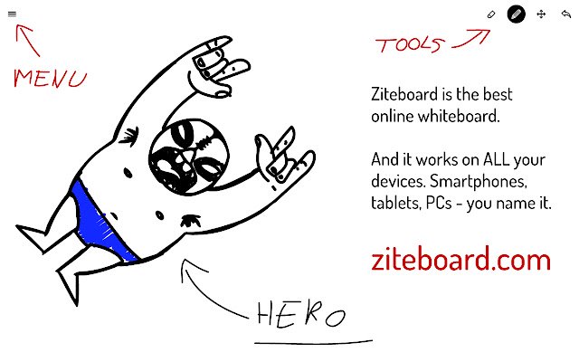 Ziteboard zooming collaboration whiteboard mula sa Chrome web store na tatakbo sa OffiDocs Chromium online