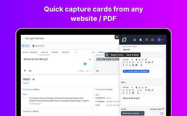 Zorbi Flashcards de archivos PDF y Notion de Chrome web store para ejecutarse con OffiDocs Chromium en línea