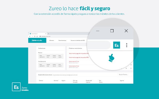 Zureo Credenciales  from Chrome web store to be run with OffiDocs Chromium online