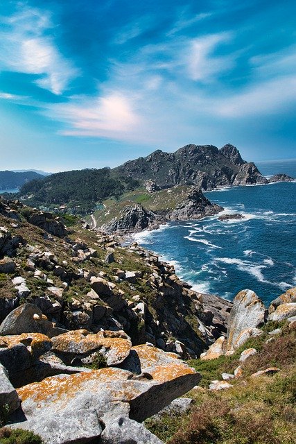 Free download sea beach rocks island cies island free picture to be edited with GIMP free online image editor