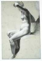 Free download Seated Female Nude (recto); Standing Male Nude (verso) free photo or picture to be edited with GIMP online image editor