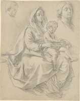 Free download Seated Woman with a Child on her Lap (Study for a Mystic Marriage of St. Catherine of Alexandria) free photo or picture to be edited with GIMP online image editor