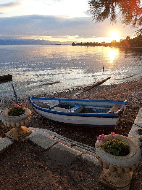 Free download shallop boat greece sea summer free picture to be edited with GIMP free online image editor