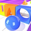 Shape Ball Race Game  screen for extension Chrome web store in OffiDocs Chromium