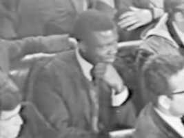 Free download Sidney Poitier Attends Baldwin v Buckley Debate 1965 free photo or picture to be edited with GIMP online image editor