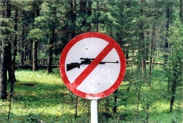 تنزيل مجاني Sign Gun Outside - صورة أو صورة مجانية يمكن تحريرها باستخدام محرر الصور عبر الإنترنت GIMP