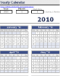 Descargue gratis la plantilla Simple Yearly Calendar DOC, XLS o PPT gratis para editar con LibreOffice en línea o OpenOffice Desktop en línea