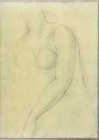 Free download Sketch of a Female Nude Resembling the Medici Venus (Smaller Italian Sketchbook, leaf 19 recto) free photo or picture to be edited with GIMP online image editor