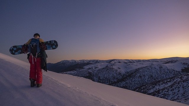 Free graphic snowboarding mountain sunrise dawn to be edited by GIMP free image editor by OffiDocs