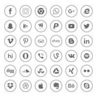 Free download SOCIAL MEDIA ICONS free photo or picture to be edited with GIMP online image editor