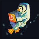 Spaceduck: экран темы межгалактического космоса для расширения интернет-магазина Chrome в OffiDocs Chromium.