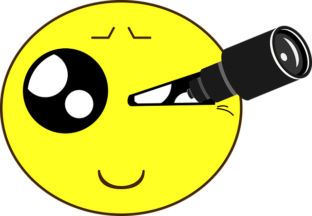 Free download Spyglass Emoticon To Watch - Free vector graphic on Pixabay free illustration to be edited with GIMP free online image editor