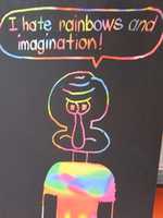 Free download Squidward Hates Rainbows and Imagination free photo or picture to be edited with GIMP online image editor