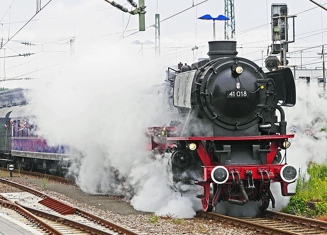 Free download steam locomotive departure free picture to be edited with GIMP free online image editor