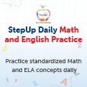 StepUp Daily Math and English Practice  screen for extension Chrome web store in OffiDocs Chromium