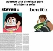 Téléchargement gratuit de Steven Universe vs Ben 10 [ Meme ] photo ou image gratuite à éditer avec l'éditeur d'images en ligne GIMP