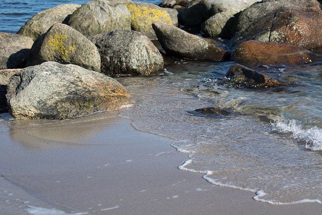 Free download stones beach sea baltic sea sand free picture to be edited with GIMP free online image editor