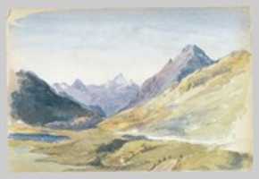 Free download Summit of Bernina Pass (from Switzerland 1869 Sketchbook) free photo or picture to be edited with GIMP online image editor