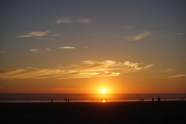 Free download sunset beach coastline coastal sky free picture to be edited with GIMP free online image editor