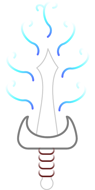 Free download Sword Magic Glowing - Free vector graphic on Pixabay free illustration to be edited with GIMP free online image editor