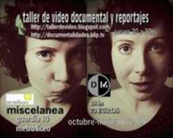 Free download TALLER DE VIDEO DOCUMENTALIDADES  free photo or picture to be edited with GIMP online image editor