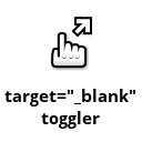 target="_blank" toggler  screen for extension Chrome web store in OffiDocs Chromium