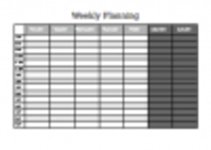 Free download Template for Weekly Planning  Microsoft Word, Excel or Powerpoint template free to be edited with LibreOffice online or OpenOffice Desktop online