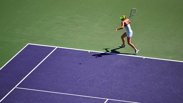 Descarga gratuita Tennis Sharapova Indian Wells: foto o imagen gratuita para editar con el editor de imágenes en línea GIMP