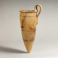 Free download Terracotta conical rhyton (ritual vessel) free photo or picture to be edited with GIMP online image editor