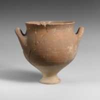 Free download Terracotta deep skyphos (drinking cup) free photo or picture to be edited with GIMP online image editor