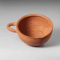 Free download Terracotta hemispherical strainer free photo or picture to be edited with GIMP online image editor