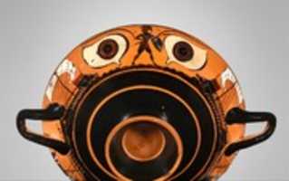 Free download Terracotta kylix: eye-cup (drinking cup) free photo or picture to be edited with GIMP online image editor