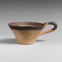 Free download Terracotta miniature one-handled cup free photo or picture to be edited with GIMP online image editor